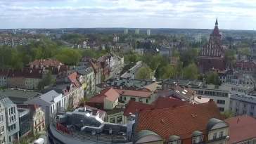 Kamera z panoramicznym widokiem na Olsztyn.
