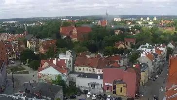 Kamera z panoramicznym widokiem na Olsztyn.