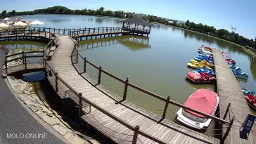 Widok na staw Molo w Osieku - KAMERA LIVE