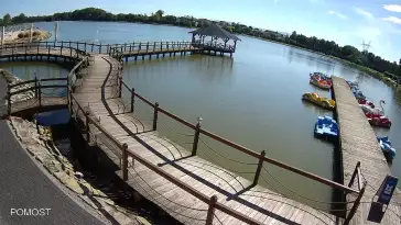 Widok na staw Molo w Osieku - KAMERA LIVE