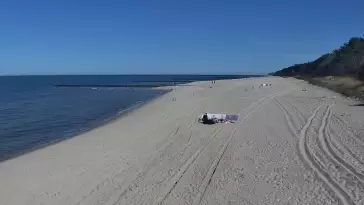 Pobierowo kamera na miasto i plażę