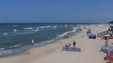 Pobierowo kamera na miasto i plażę