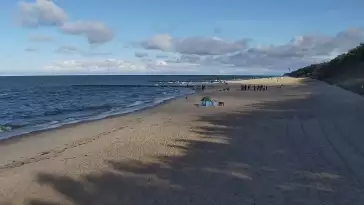 Pobierowo kamera na miasto i plażę