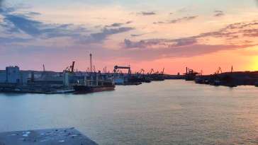 Widok na Port Morski w Gdyni
