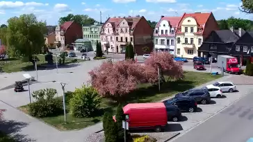 Obrotowa kamera HD w centrum Rakoniewic.