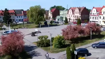 Obrotowa kamera HD w centrum Rakoniewic.