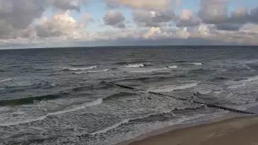 Widok z Kamery na plażę w Rewalu