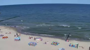 Widok z Kamery na plażę w Rewalu
