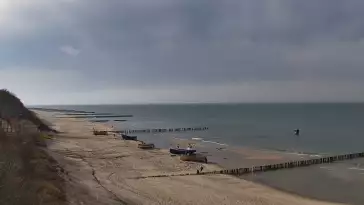 Widok z Kamery na plażę w Rewalu