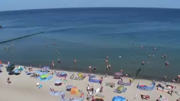 Widok z Kamery na plażę w Rewalu