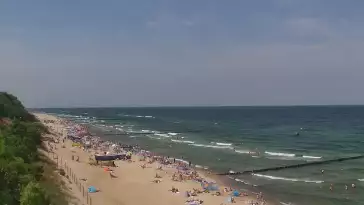 Widok z Kamery na plażę w Rewalu