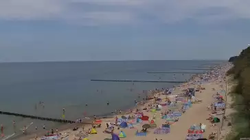 Widok z Kamery na plażę w Rewalu