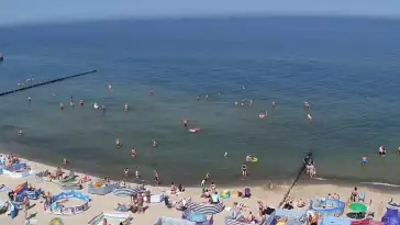 Widok z Kamery na plażę w Rewalu