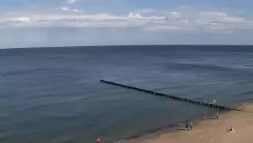 Widok z Kamery na plażę w Rewalu