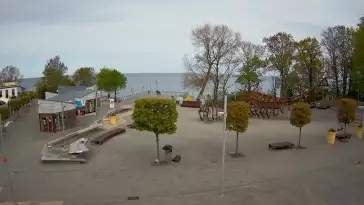 Widok z Kamery na deptak w REWALU na żywo