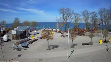 Widok z Kamery na deptak w REWALU na żywo