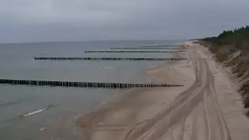 Widok na plaże w ROGOWIE