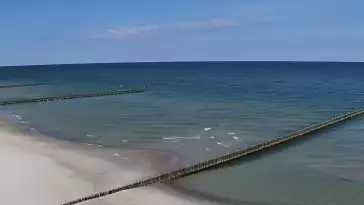 Widok na plaże w ROGOWIE
