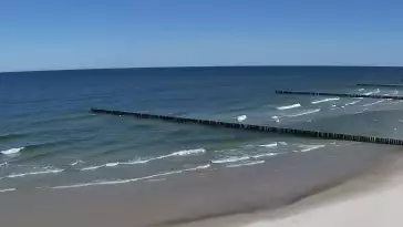 Widok na plaże w ROGOWIE