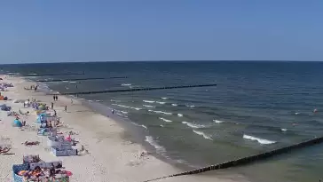 Widok na plaże w ROGOWIE
