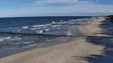 Widok na plaże w ROGOWIE