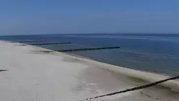 Widok na plaże w ROGOWIE