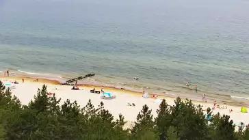 Widok na plażę w ROGOWIE