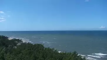 Kamera z widokiem na plażę w Rowach woj. pomorskie.