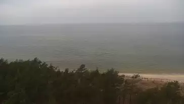 Kamera z widokiem na plażę w Rowach woj. pomorskie.