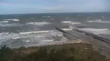 Kamera z widokiem na plażę w Rowach woj. pomorskie.