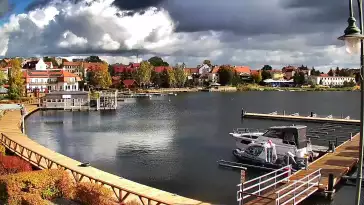 Widok na Jezioro i Marinę w RYNIE - KAMERA LIVE