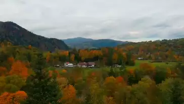 Widok z pienińskiego schroniska Orlica