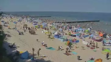 Kamera w Sianożętach na plażę.