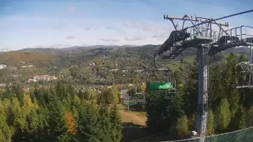 Skolnity SKI w WIŚLE - widok na kolej krzesełkową.