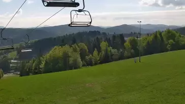 Ośrodek narciarski SŁOTWINY SKI w Krynicy Zdroju - widok na trasy
