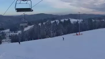 Ośrodek narciarski SŁOTWINY SKI w Krynicy Zdroju - widok na trasy