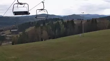 Ośrodek narciarski SŁOTWINY SKI w Krynicy Zdroju - widok na trasy