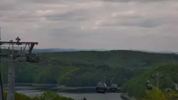 Solina - widok z górnej stacji kolei gondolowej Jawor