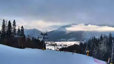 Ski Centrum Strachan - widok z górnej stacji NOWOŚĆ