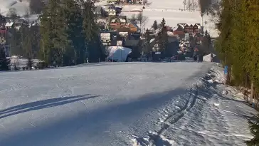 Widok z Kamery na dolny odcinek orczyka Jędrol Suche ski