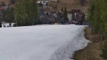 Widok z Kamery na dolny odcinek orczyka Jędrol Suche ski