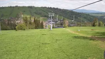 Ski Suche - widok z górnej stacji ośrodka narciarskiego