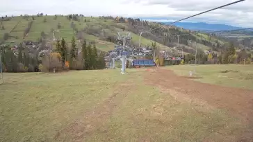 Ski Suche - widok z górnej stacji ośrodka narciarskiego