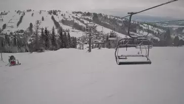 Ski Suche - widok z górnej stacji ośrodka narciarskiego