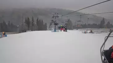 Ski Suche - widok z górnej stacji ośrodka narciarskiego