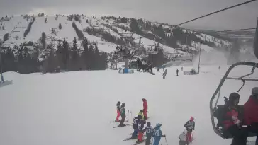 Ski Suche - widok z górnej stacji ośrodka narciarskiego