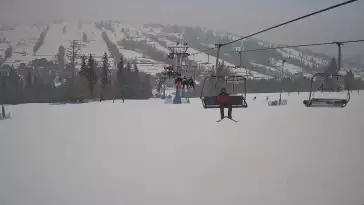 Ski Suche - widok z górnej stacji ośrodka narciarskiego