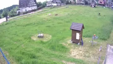 Widok z Kamery na szkółkę narciarską Ski Suche