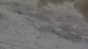 Obraz z górnej stacji Sudety Lift w Karkonoszach.