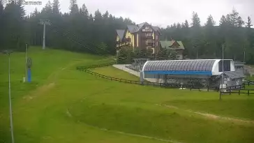 Widok z Kamery na stok SUDETY-LIFT